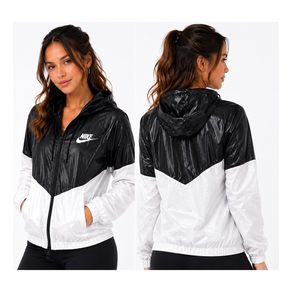 Nike Windrunner Colorblock Windbreaker Jacket XS Hooded Full Zip Ripstop Mesh